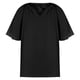 thumbnail image 5 of Blusa informal sólida de manga corta con cuello en V de verano para mujer a la moda Fridja  bn6506, 5 of 9