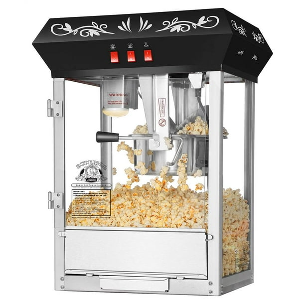 Countertop Popcorn Machine Antique Style Movie Night Popper 8oz
