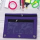 thumbnail image 5 of Xihbxyly Estuche para Lápices con Cremallera de 3 Anillas, Ventana Transparente, Diseño de Doble Compartimento, Práctico para La Oficina o La Escuela, Organizador de Cosméticos Portátil, Tamaño 25 X, 5 of 6