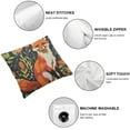 thumbnail image 6 of nygtbtfer Square Throw Pillow Covers Forest Floral Flowers Leaves Cute Fox Pillow Cases Decorative for Home Bedroom Sofa Pillowcases Standard Size  White, 6 of 7
