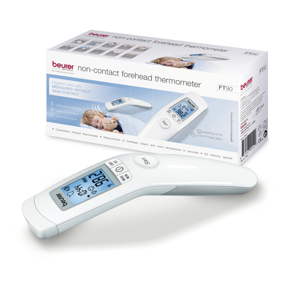 Beurer NonContact Forehead Thermometer Body, Surface, Room Temperature High Accuracy LCD