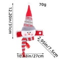 thumbnail image 3 of Christmas Decor Curtain Christmas Curtain Buckles Santa Snowman Curtain Tiebacks Xmas Window Decorations Holdbacks Fastener Buckles Wine Bottle Topper For Home Holiday Decor Polyester curtains, 3 of 8