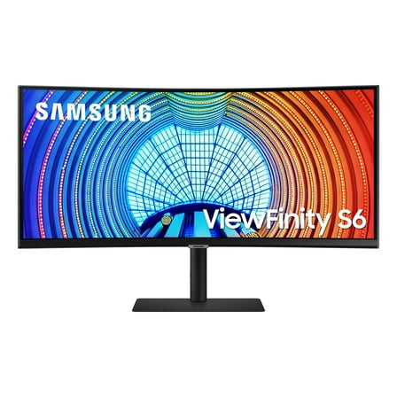 SAMSUNG 34" Class ViewFinity S65UA Ultra-WQHD 100Hz AMD FreeSync HDR10 1000R Curved Hi-Resolution Monitor - LS34A650UBNXGO