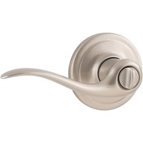 Kwikset Interior Door Handle Set Signature Series - Privacy - Nickel Finish