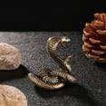 thumbnail image 6 of Brass Cobras Figurines Snake Statues Shelf Decors Accent Snake Decorative Objects Tabletop Centerpieces Home Decorations, 6 of 8