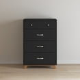 thumbnail image 3 of Child Craft Soho 42" Interlocking 4-Drawer Chest for Nursery or Bedroom, Tip-Resistant, Modern Style, Ebony, 3 of 6