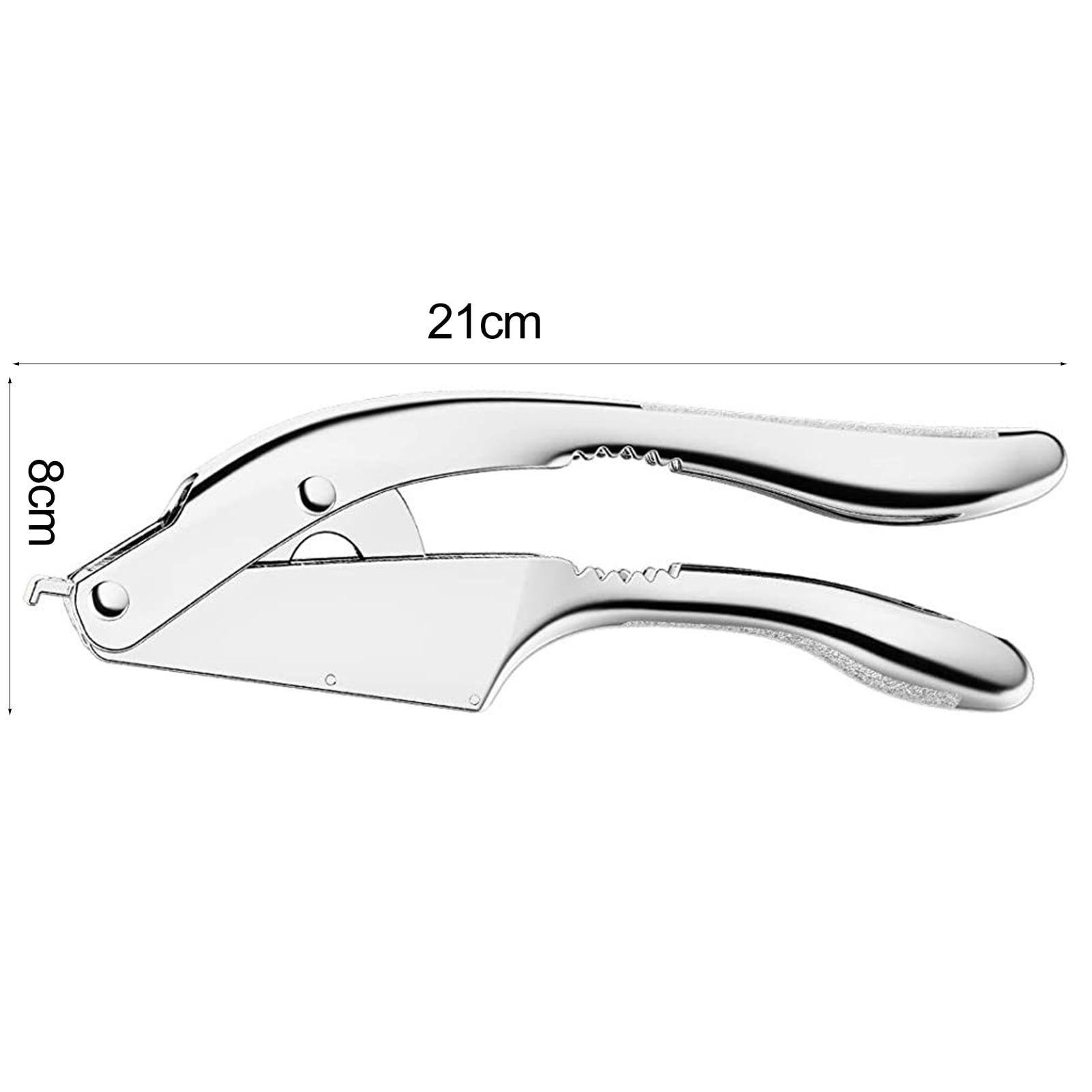 Mosey Garlic Press Effortless Convenient Anti-Slip Handle Stainless Steel Ginger Garlic Crusher for Home Kitchen