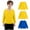 Yellow#1, variant on SuTry Three Piece Children Blouses Trendy Leisure Solid Color Long Sleeve Round Neck T-Shirt Soft Comfy Fabric Fall Base Tops(Black,3 Years)