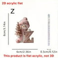 thumbnail image 3 of 26 English Letter Christmas Ornament Christmas Tree Decoration 2D Acrylic Decoration Car Rearview Mirror Ornament, 3 of 5