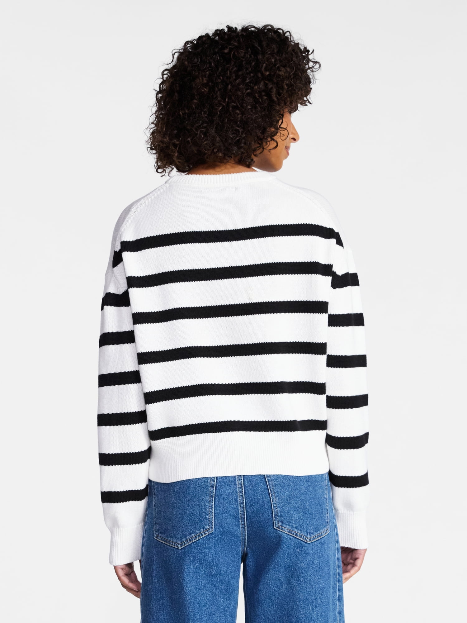 Time and Tru Women's and Women‘s Plus Easy Crew Pullover, Sizes XS-XXXL