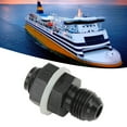 thumbnail image 4 of Mgaxyff Fuel Tank Adapter,Fuel Bulkhead Fitting,Fuel Cell Bulkhead Fitting with PTFE Washer Black Anodized 6061‑T6 Aluminum Alloy Connector for Most Fluid, 4 of 7
