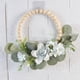 thumbnail image 2 of Corona De Cuentas De Madera Rústica Con Flores Guirnalda De Puerta Delantera Decoración Interior Azul Sunnimix Coronas de puertas delanteras, 2 of 8