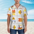 thumbnail image 4 of Balery Men'S Summer Hawaiian Shirts Short-Sleeve Design Name Printed Casual Shirts - Size Name, 4 of 9