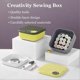 thumbnail image 3 of Sewing Box Portable, DIY Sewing Supplies Kit,Apricot Yellow, 3 of 5