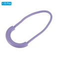 thumbnail image 3 of Zipper Pulls Replacement, 15 Pack Extension Cord Handle Plastic U-Shape Tab Tag Extender for Luggage Backpacks Jackets, Light Purple, 3 of 5
