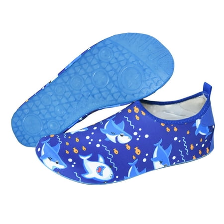 

Boys Sneakers Kids Toddler Boys Girls Water Shoes Barefoot Quick-Dry Aqua Socks Non-Slip Rubber Sole Snorkeling Shoes 1-7Y Rubber