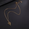 thumbnail image 2 of EUEAVAN Gold Love Letter Pendant Necklace Stainless Steel Jewelry, 2 of 7