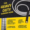 thumbnail image 2 of Bionic Steel PRO Tuyau de Jardin - Tuyau de Jardin en Acier Inoxydable 304 de 75 Pieds - Tuyau de Jardin Robuste Léger, Sans Pli, Plus Résistant Que Jamais avec Raccords en Laiton et Vanne Marche/arrêt - Modèle 2021, 2 of 5
