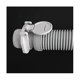 thumbnail image 4 of 2-Pack Free Rotation Pool Vacuum Vac Lock Safety Wall Mount GW9530 For Zodiac, W400BWHP, Suction P White, 4 of 5