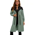 thumbnail image 1 of Gabardina Mujer Larga Elegante Moda Cordón En La Cintura, 1 of 7