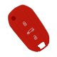 thumbnail image 5 of Funda de silicona para llave de coche, apta para , funda de mando plegable con mando , 3 botones, rojo shamjiam Funda de llavero remoto alejada, 5 of 8