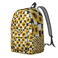 thumbnail image 2 of Radiant Sunflower Print Backpack with Dedicated Device Protection, Versatile School Companion, Comfortable Design, Encouraging Gift, 2 of 5