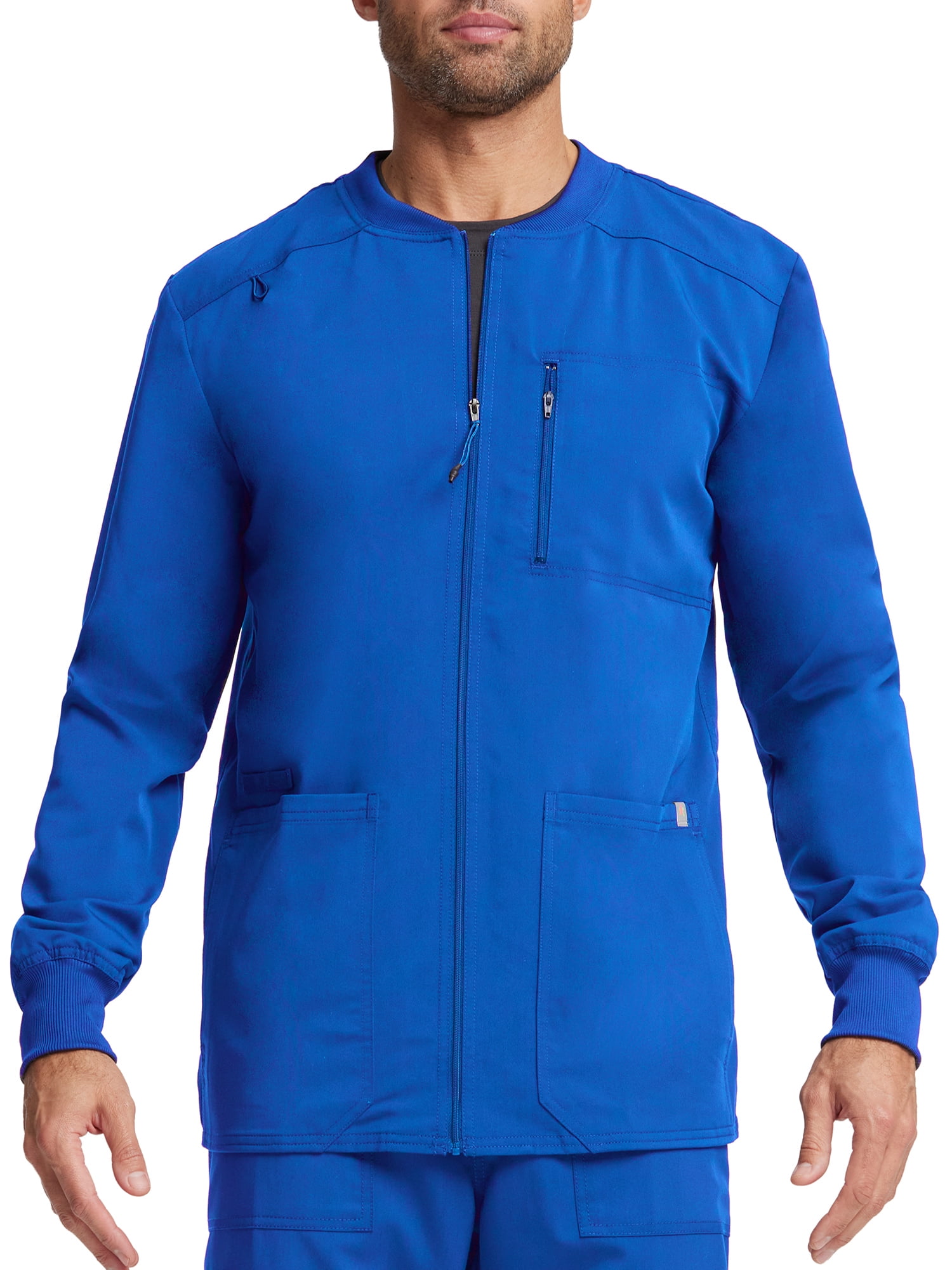 Scrubstar Men's Ultimate Stretch Antimicrobial Fabric Technology Zip Front Scrub Jacket WD318A