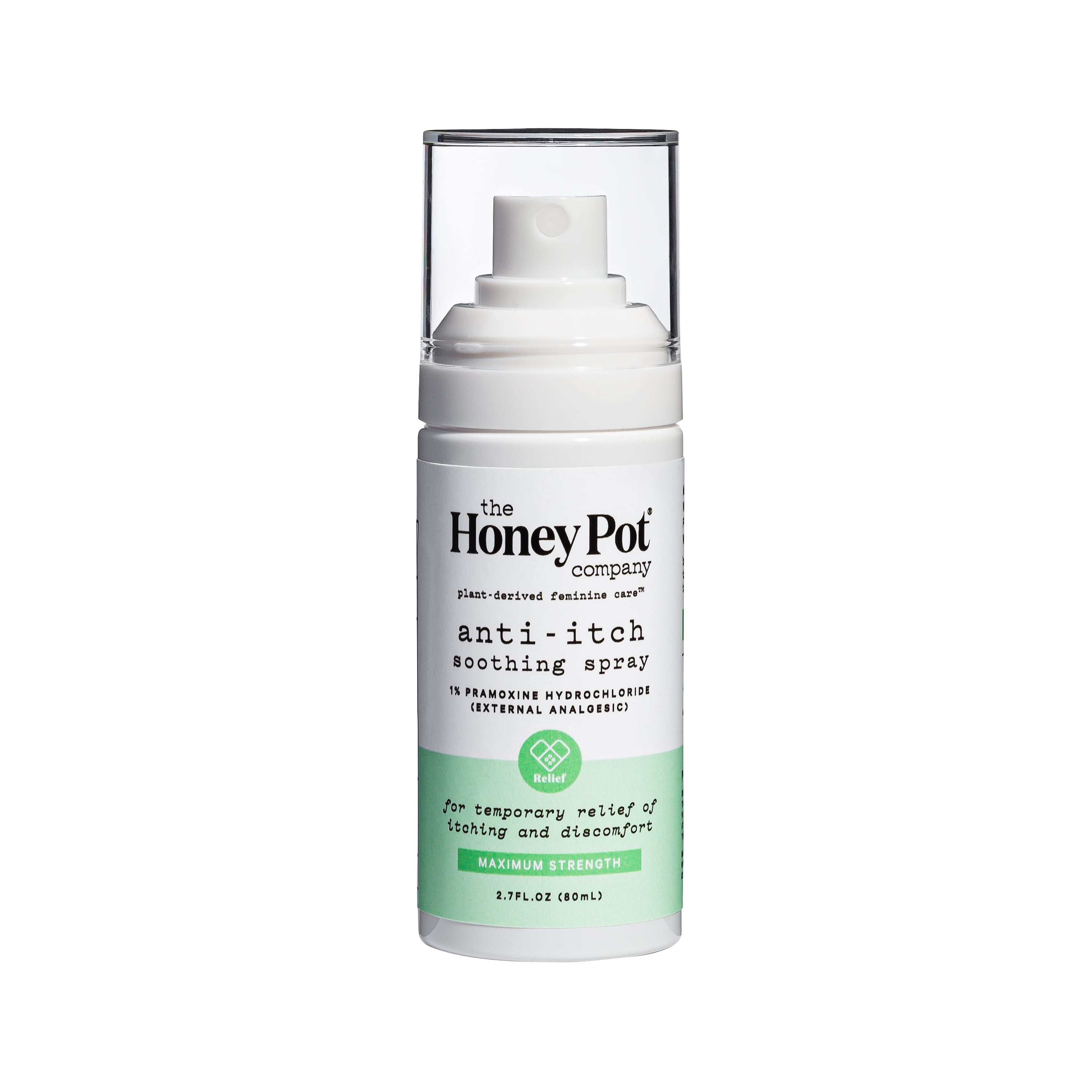 The Honey Pot Feminine Anti-Itch Spray with 1% Pramoxine and Witch Hazel, 2.71 fl oz