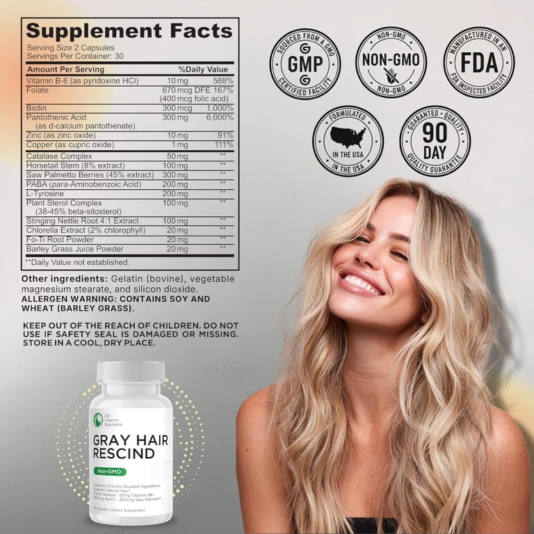 glutathione supplement for grey hair This 'master antioxidant' could help stop your hair from premature graying  — where to get it main image 1