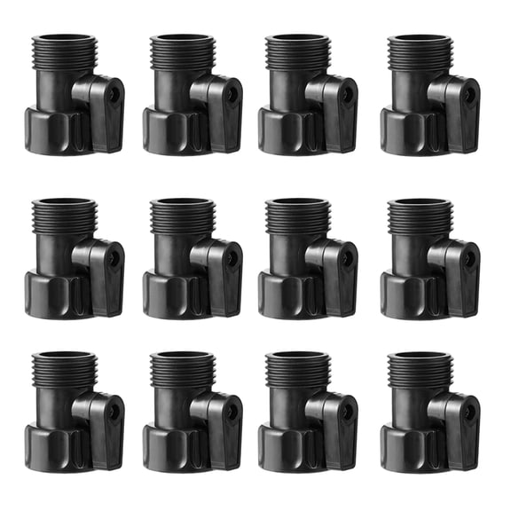 12pcs Hose Shut Off 3/4 Inch Flow Control Plastic Connection US Plug