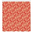 thumbnail image 3 of Ambesonne Valentine's Day Shower Curtain, Chinese Blossoms, 69"Wx84"L, Vermilion Beige, 3 of 3