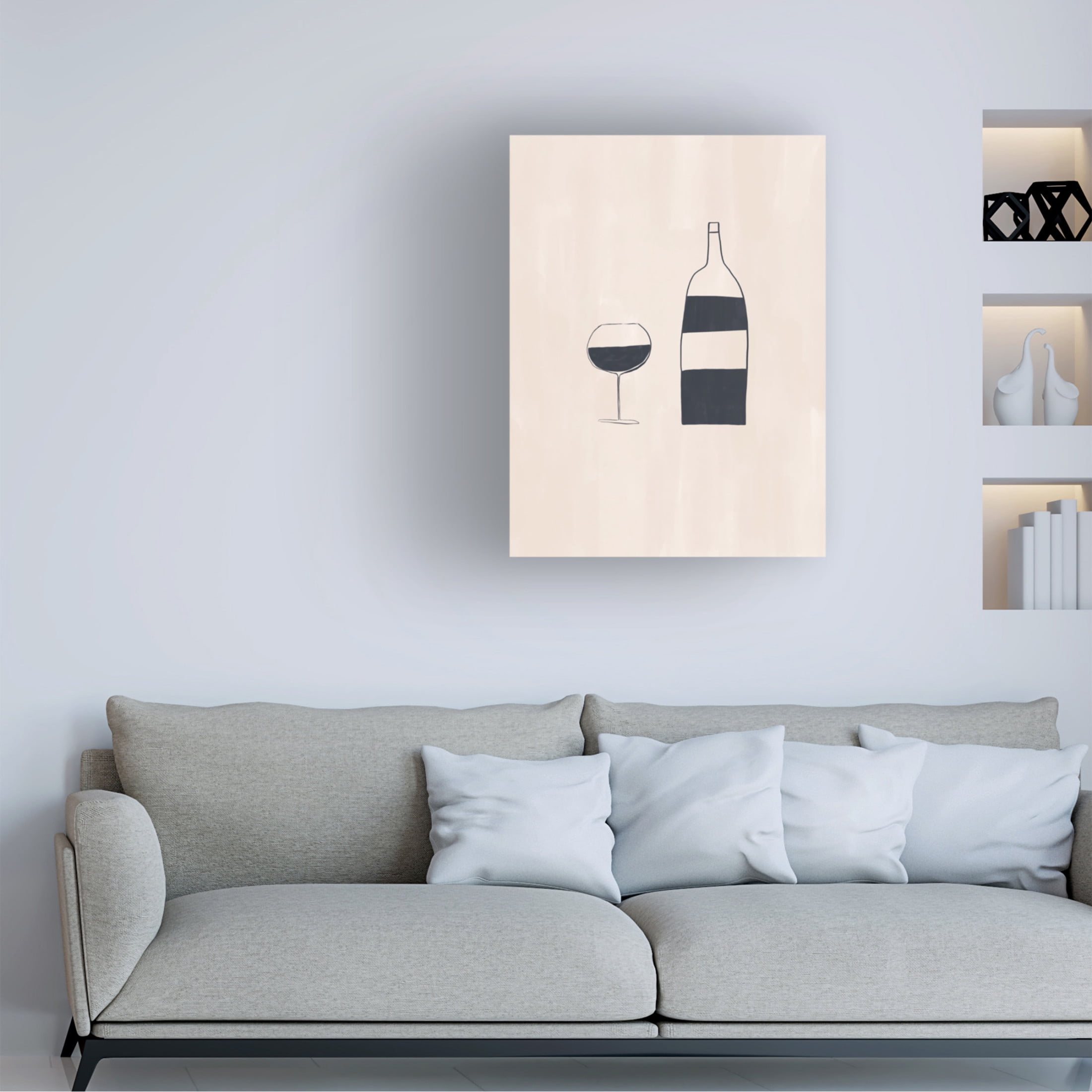 Trademark Fine Art Ivy Green Illustrations Wine Canvas Wall Art