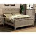 thumbnail image 2 of FOA Ackerson 4pc Brown Wood High Bedroom Set-Cal King+Nightstand+Dresser+Mirror, 2 of 10