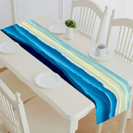 

ABPHQTO Smoky Mountains Route 441In Newfound Gap Table Runner Placemat Tablecloth For Home Decor 16x72 Inch