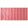 thumbnail image 1 of Nappe de Cirque Rayée Réutilisable Couverture de Table en Plastique Thème Carnaval Décoration de Fête Thème Cirque Nappe Rectangulaire de Carnaval, 1 of 9