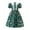 Green, variant on Odeerbi Kids Girls Lace Retro Vintage Dresses Floral Chiffon Princess Dress Birthday Party Evening Dress Puff Short Sleeve Peter Pan Collar Dress Kids Girls Clothes