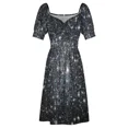 thumbnail image 4 of Galaxy Sparkle Stars Natural Sleeveless Dress womans clothing summer dress daily, 4 of 6