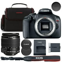 Canon EOS Rebel T7 DSLR Camera with 18-55mm Lens Bundle Commander Optics Shoulder Bag (12 Items)