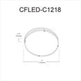 thumbnail image 2 of Dainolite LED Ceiling Flush 18W 310mm (12"),Bronze, 2 of 3