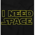 thumbnail image 2 of I Need Space Socially Distant Sci-Fi Sweatshirt for Men or Women Brisco Brands S, 2 of 6