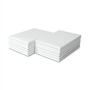 8.5" x 5.5" White Memo Pads w/Chipboard on The Back – Great for Writing Notes, to-Do Lists and Reminders | Gummed Top | 50 Sheets per Pad, 10 Pads per Pack