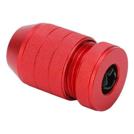 

Adjustable Drill Stop Collar Aluminum Alloy Red Anti Slip Nylon Inner Ring Drill Stop Collar for Woodworking For 0.24 to 0.43in Drill Bit