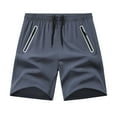 thumbnail image 2 of lmcalzta Mens Hiking Shorts with Zipper Pockets Drawstring Elastic Waist Summer Casual Camping Gym Athletic Shorts, 2 of 8