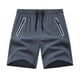 thumbnail image 2 of pstuiky Hombres bajos, Pantalones cortos casuales y modernos de verano para hombre con cintura elástica y cordón de color sólido Pantalones cortos cargo, 2 of 8