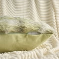 thumbnail image 3 of REGALWOVEN Pack of 2 Soft Fluffy Pillow Case Modern Cozy Plush Decorative Throw Pillow Covers for Living Room Bedroom Sofa Green 20" x 12", 3 of 7