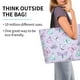 thumbnail image 2 of Disketp Purple Butterfly Bolsa Tote Estampada para Mujer, Bolso de Hombro y de Mano para Compras y Viajes, 2 of 8