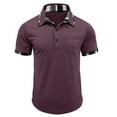 thumbnail image 4 of fatyb Mens Casual Shirts Short Sleeve Pullover Button T-Shirt Lightweight Classic Tees Tops with Pocket, 4 of 7