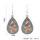 thumbnail image 4 of Colección Pendientes de gota de aceite con gancho de plata de estilo étnico para mujeres y niñas, regalos de aniversario de cumpleaños de San Valentín, 4 of 4