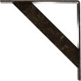 thumbnail image 4 of Ekena Millwork 2"W x 14"D x 14"H Traditional Steel Bracket, Antiqued Warm Silver, 4 of 13