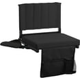 thumbnail image 2 of Stadium Seats with Back Support Bleacher Chairs with Cushion and Backrest Stadium Chairs for Adults Includes Shoulder Strap and Cup Holder, 2 of 2